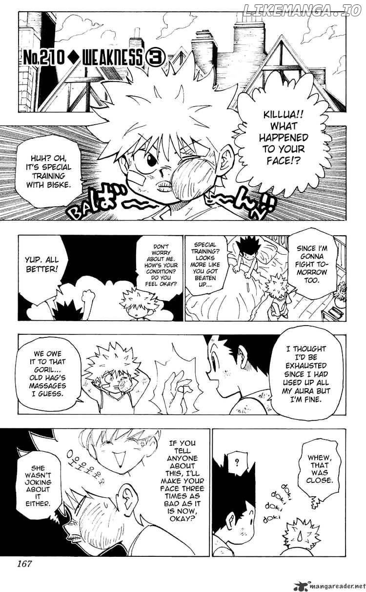 Hunter x Hunter, Chapter 210 image 01